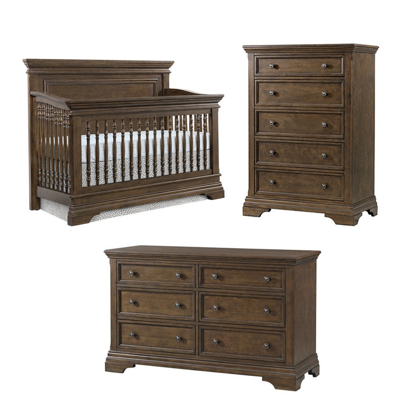 Westwood Olivia 3 Piece Nursery Set in Rosewood