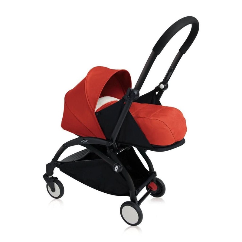 Babyzen YOYO2+ 0+ Newborn Pack  (FRAME & NEWBORN PACK) Stroller Red Black Frame