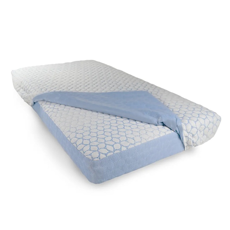 Lullaby Earth Twin Trundle DREAM EASY Kids Mattress w/Waterproof Cover – Blue Leaf