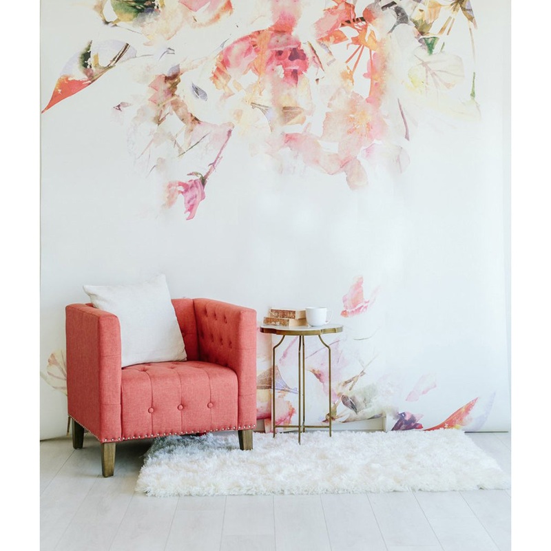 Spring Floral Mural Traditional Wallpaper