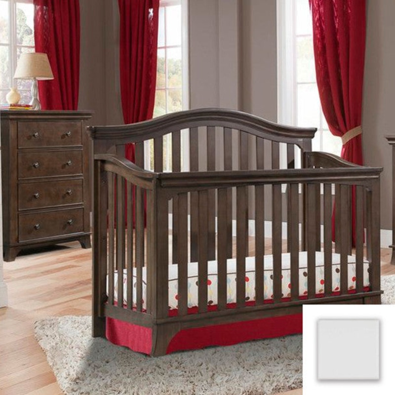 Westwood Kensington 2 Piece Nursery Set – Crib and 4 Drawer Dresser in White