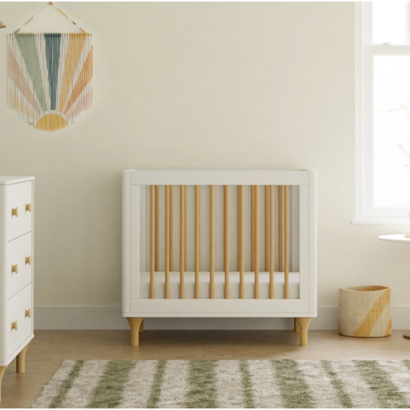 Babyletto 4-in-1 Convertible Mini Crib and Twin Bed with Toddler Bed Conversion Kit