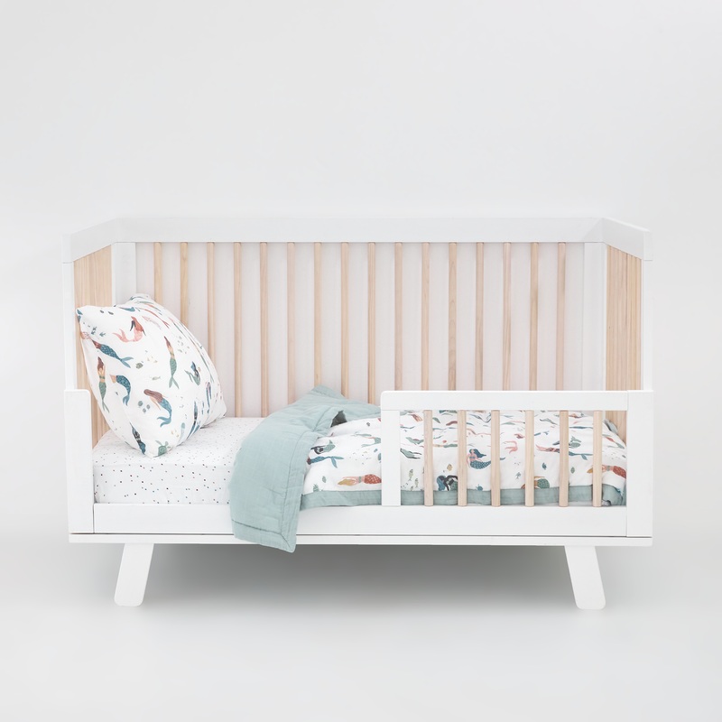 Cotton Muslin Toddler Bedding 3 Piece Set – Mermaid Party Mermaid Party
