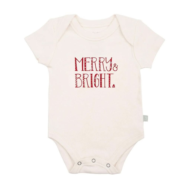 Finn & Emma Short Sleeve Graphic Bodysuit – Merry & Bright 0-3 Months