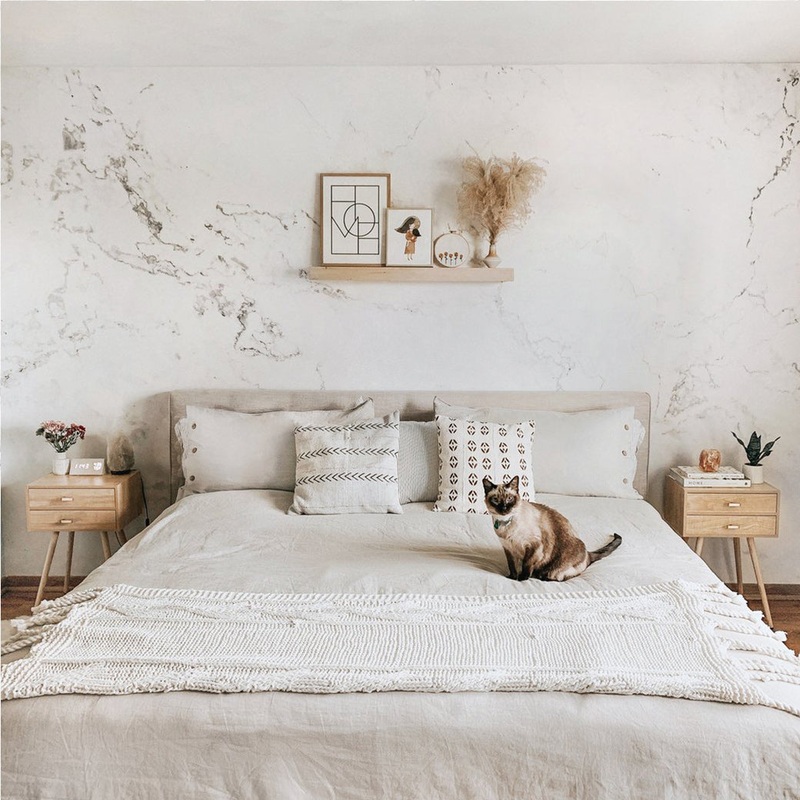 Modern Grey & White Marble Wallpaper Pre-Pasted Wallpaper