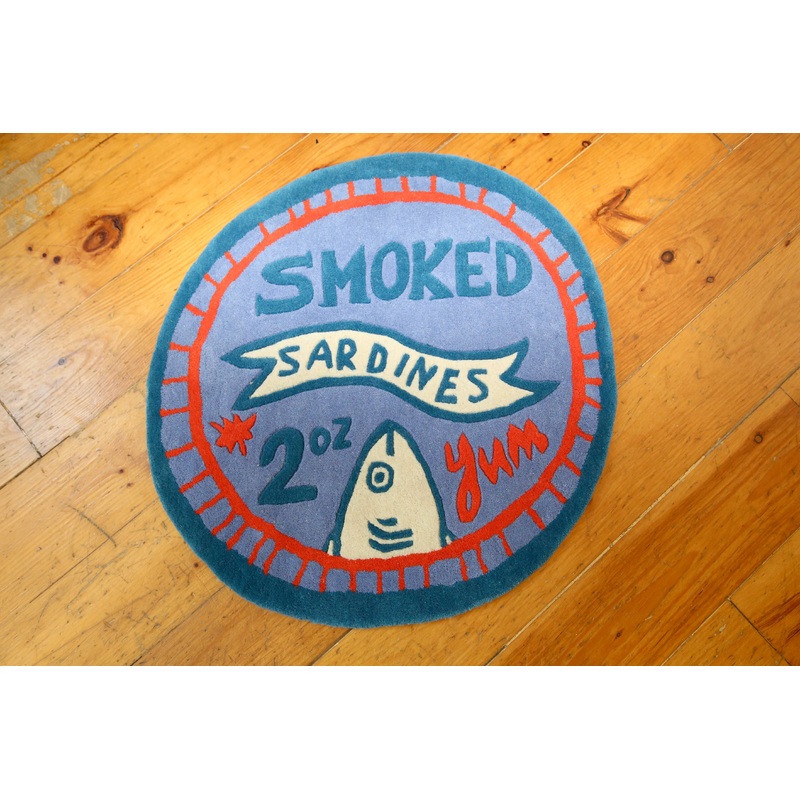 Sardine Tin Circle Rug