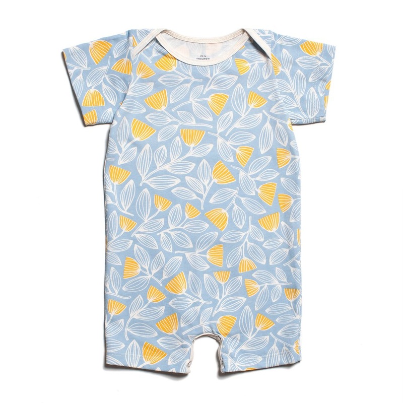 Summer Romper – Holland Floral Blue & Yellow – Choose Size –