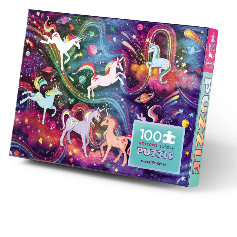 100-Piece Holographic Puzzle – Unicorn Galaxy