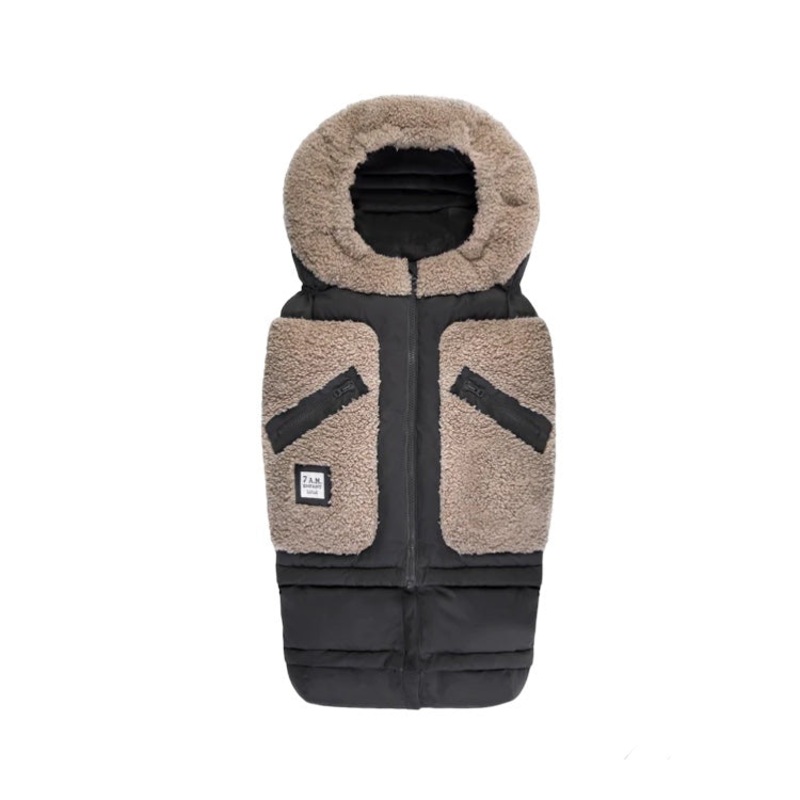 7AM Enfant Blanket 212 Evolution – Teddy Appliqu Black