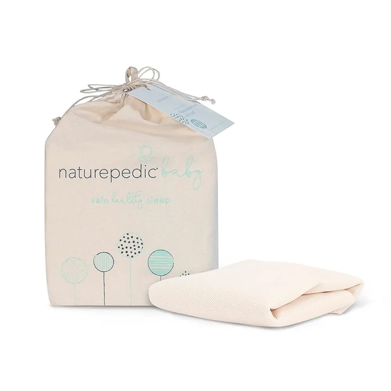 Naturepedic Breathable Crib Mattress Cover – Natural