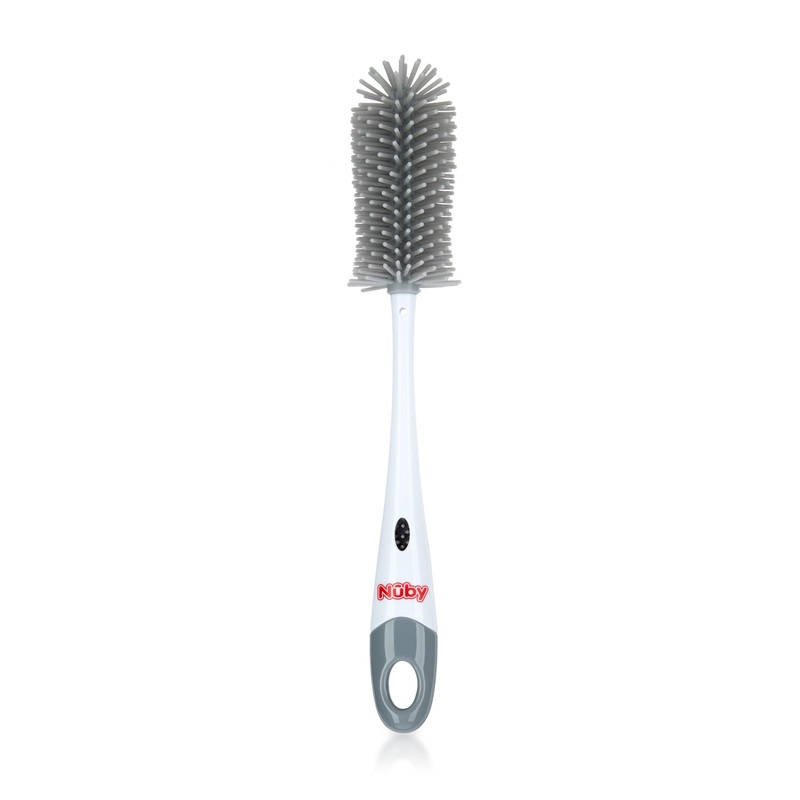 Non-Scratch Silicone Bristle Bottle Grey