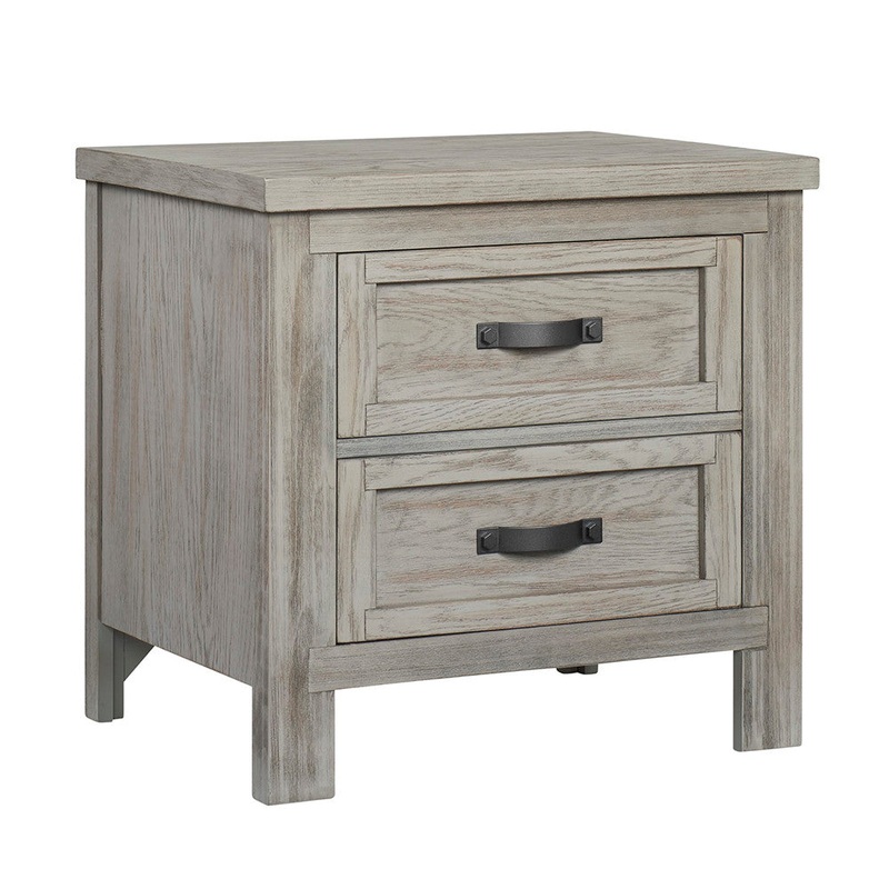 Soho Baby Hanover Nightstand Oak Gray