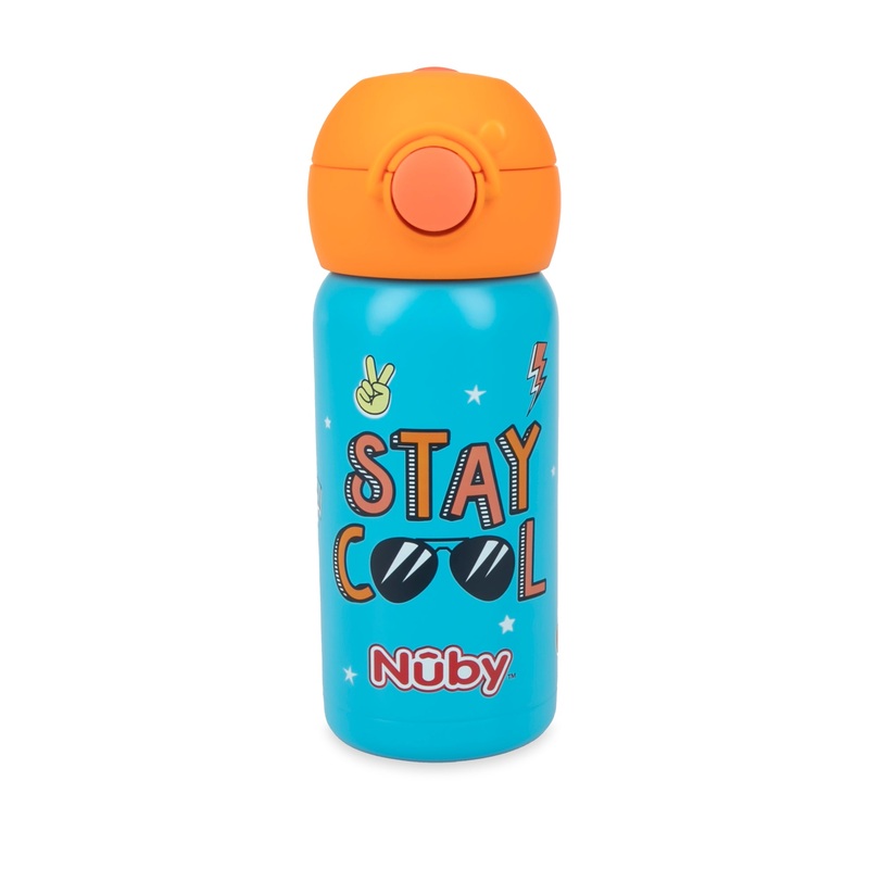 Thirsty Kids ACTIVE Stainless Steel Canteen Blue Stay Cool