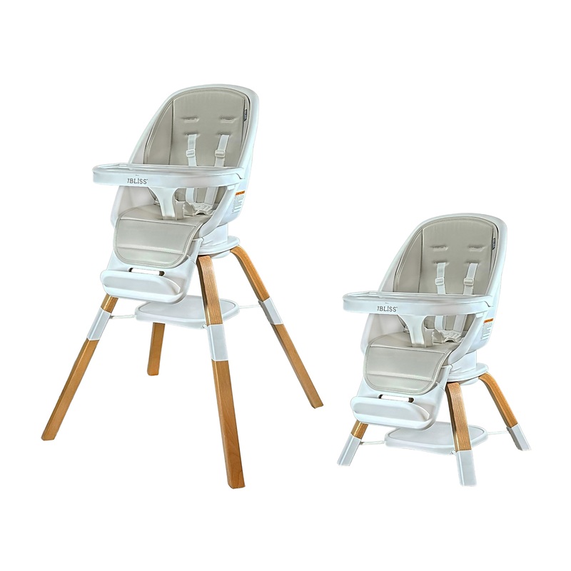 TruBliss Turn-A-Tot Highchair Grey Taupe