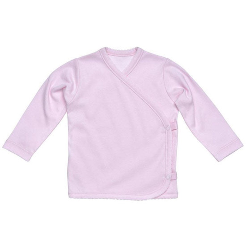Under The Nile L/S Side Snap T-Shirt – Pink 0-3 months