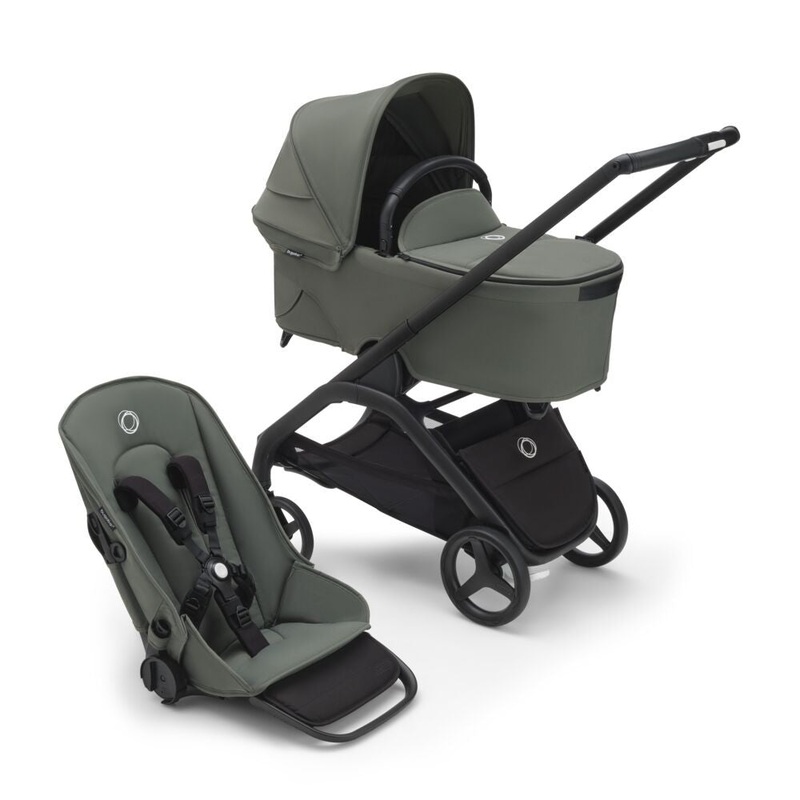 Bugaboo Dragonfly Seat And Bassinet Complete Stroller Forest Green