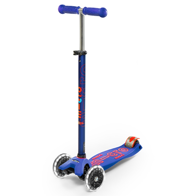 Micro Kickboard Maxi LED Scooter Black/Orange