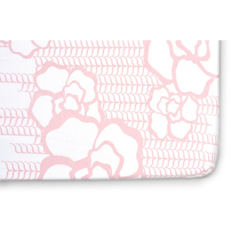 Oilo Capri Jersey Crib Sheet- Blush