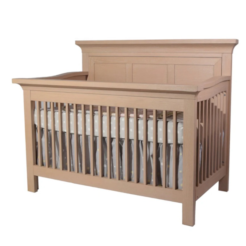 Pali Genova Convertible Crib with Straight Feet Vertical Lines