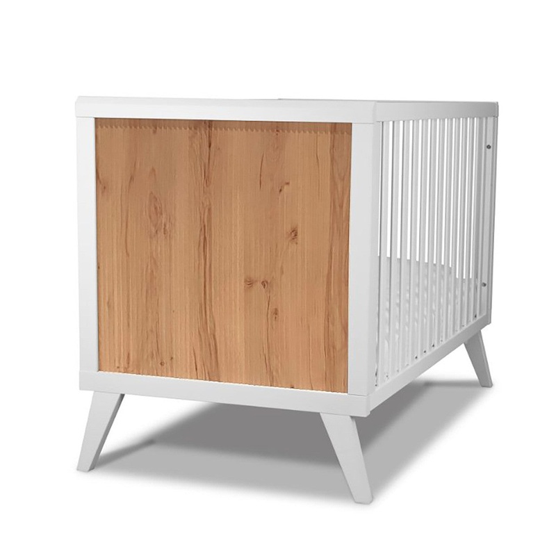Pali Milano Deluxe Classico Crib White/Biscotti