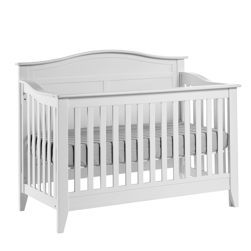 Pali Napoli Curved Top Forever Crib Mocachinno