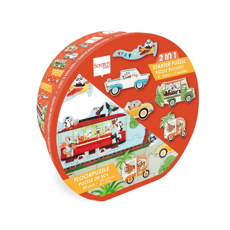 Scratch – 2-in-1 Starter and Floor Puzzle ON THE ROAD