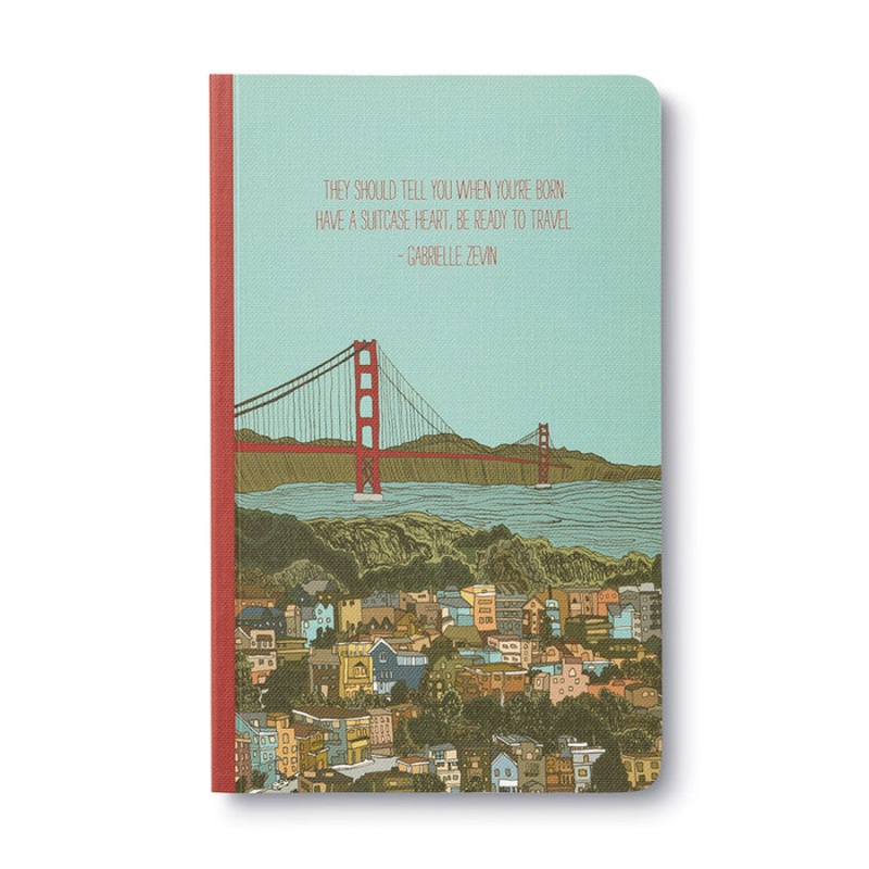 They should tell you when you’re born: have a suitcase heart, be ready to travel. Gabrielle Zevin | Softcover Notebook