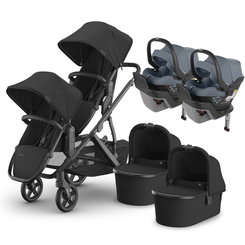 Vista V3 Twin Stroller + MESA Series Travel System Jake With a Bassinet Mesa Max Gregory