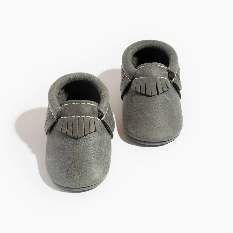 Freshly Picked Moccasin – Blue Spruce Size 1   3-6M