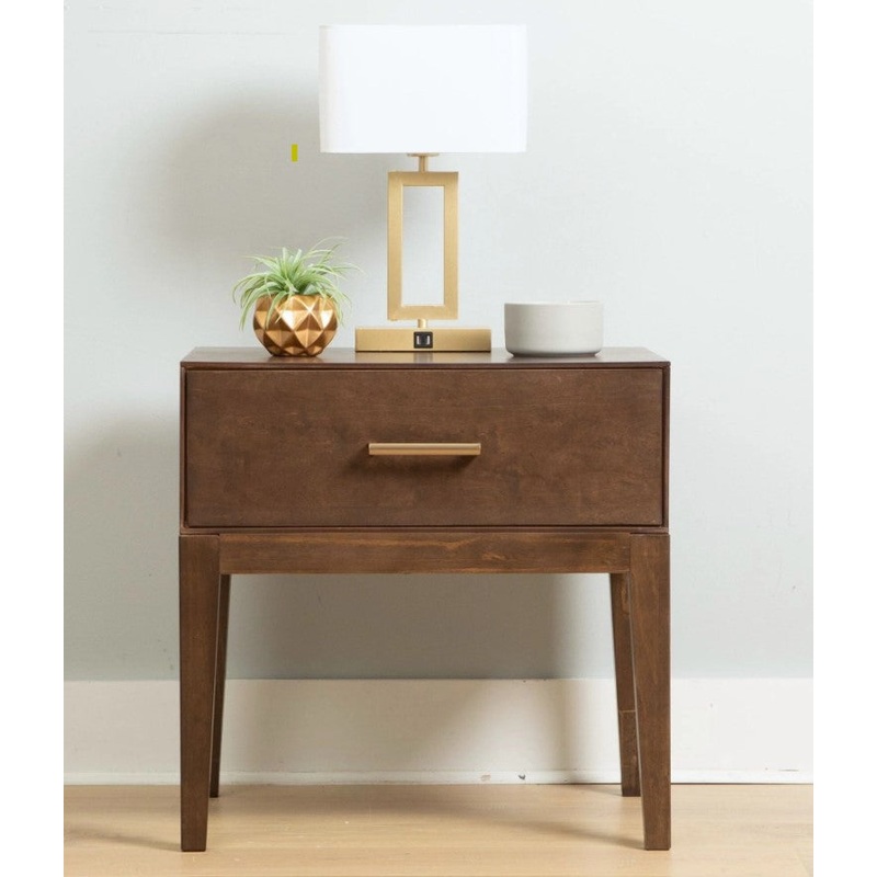 Maxtrix  Scandinavian Nightstand Walnut