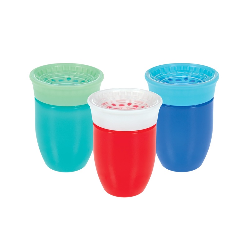 360 Wonder Cup (3 Pack – 7 oz) | Blue/Red/Aqua