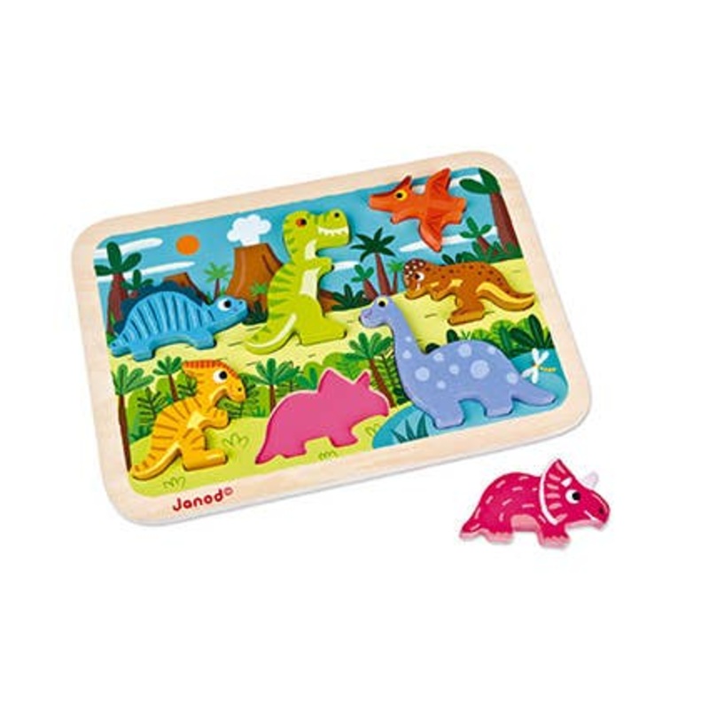 CHUNKY PUZZLE | DINOSAURS | 7 STAND-ALONE PIECES