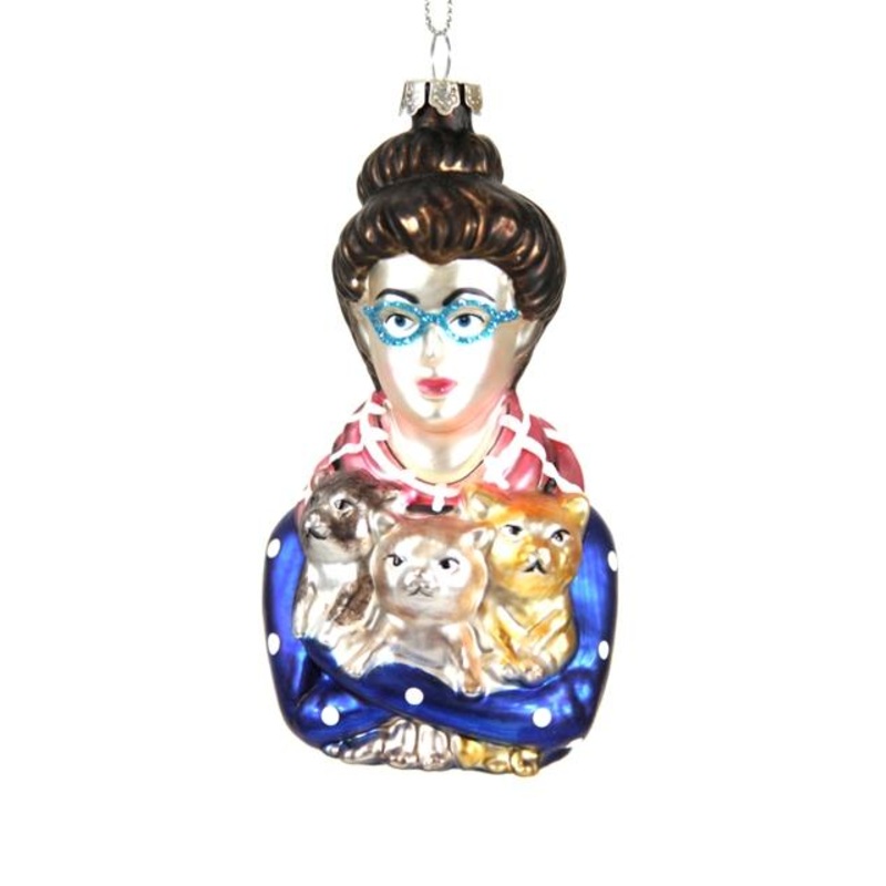 Crazy Cat Lady Holiday Ornament