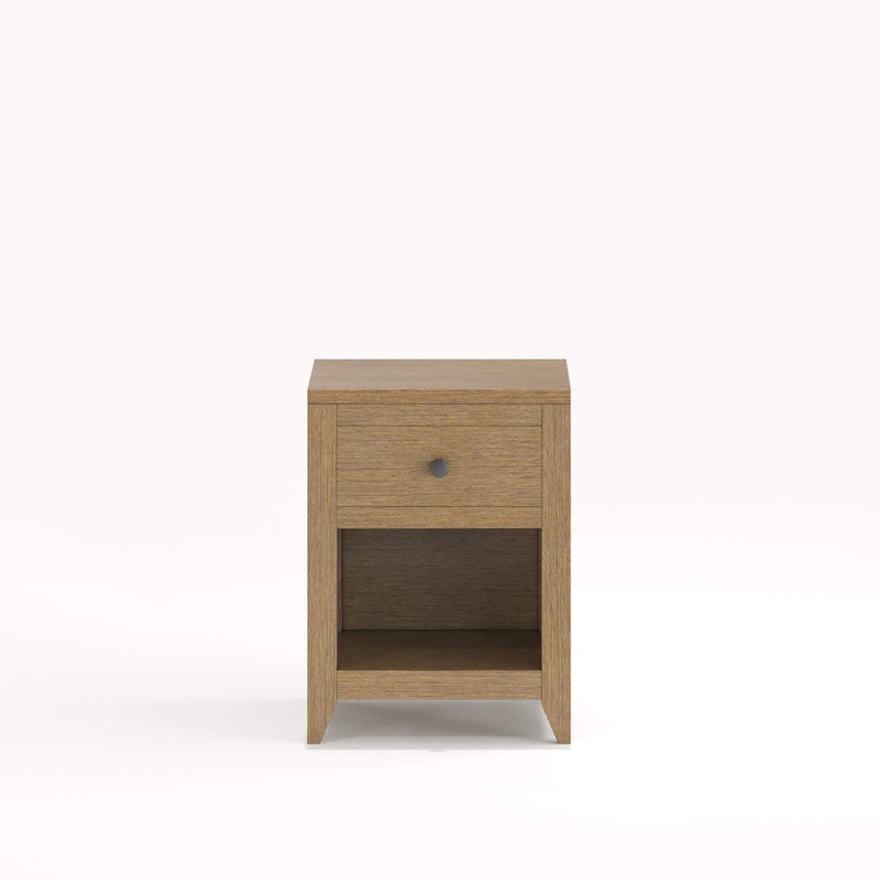 Milk Street Baby Mira Nightstand Sandstone Champagne Bronze