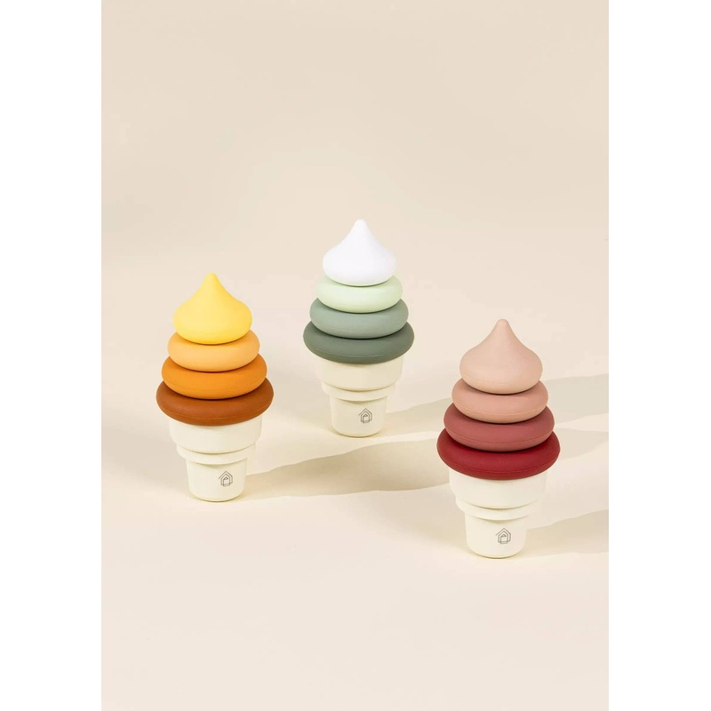 3 Sets of Silicone Stackable Ice Cream Cones (18 pcs)