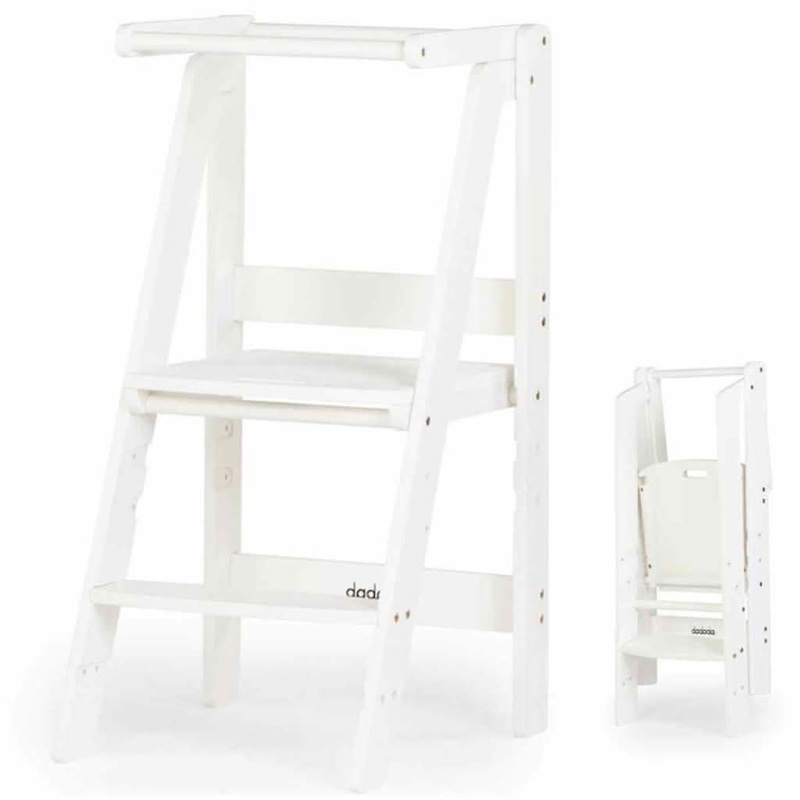 DaDaDa Folding Toddler Tower Natural