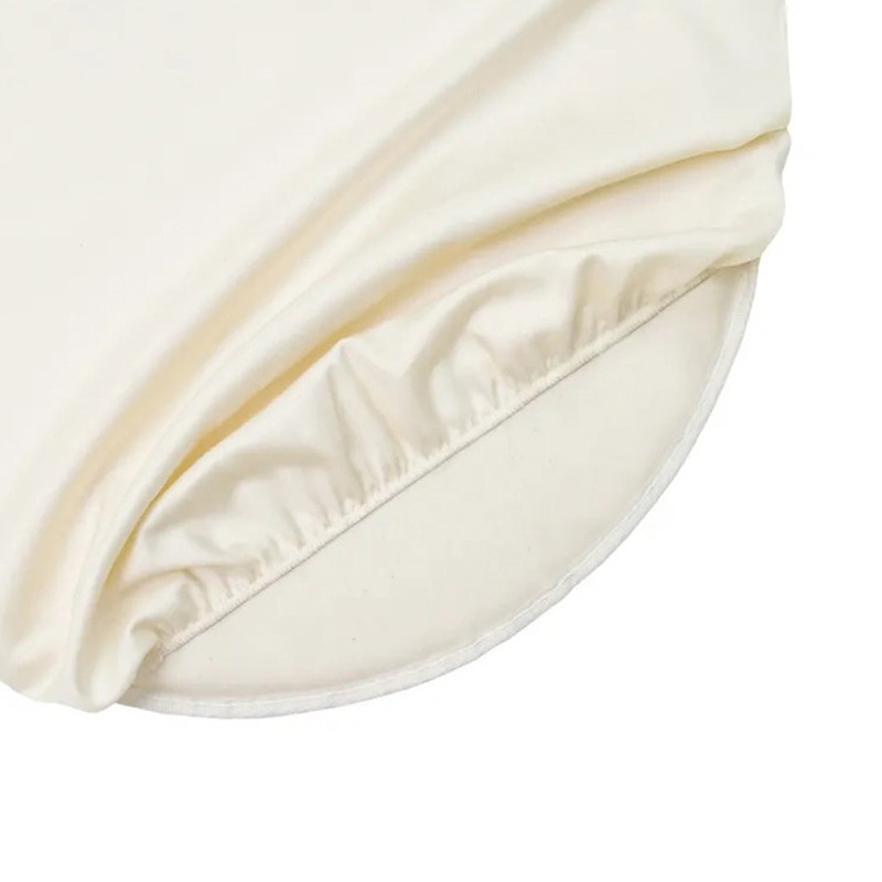Organic Cotton Oval Crib Sheet Ivory