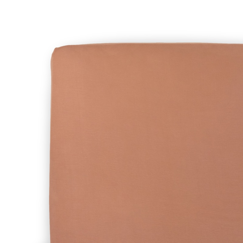 Stretch Knit Crib Sheet – Terracotta Terracotta