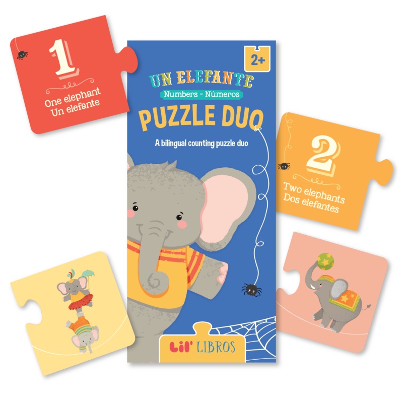 Un Elefante: Numbers / Nmeros Puzzle Duo (Bilingual: English and Spanish)