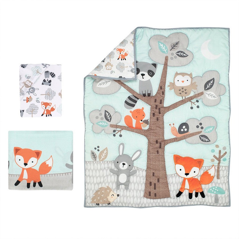 Bedtime Originals Woodland Friends 3-Piece Bedding Set (smaller bag)