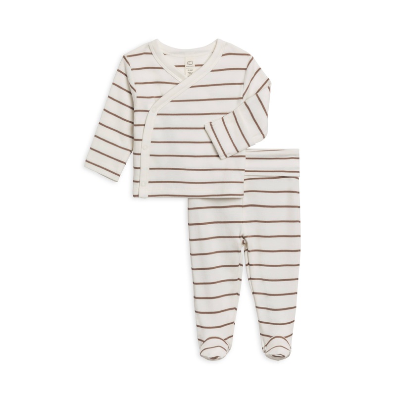 Pant Set Stripe/Taupe: NB