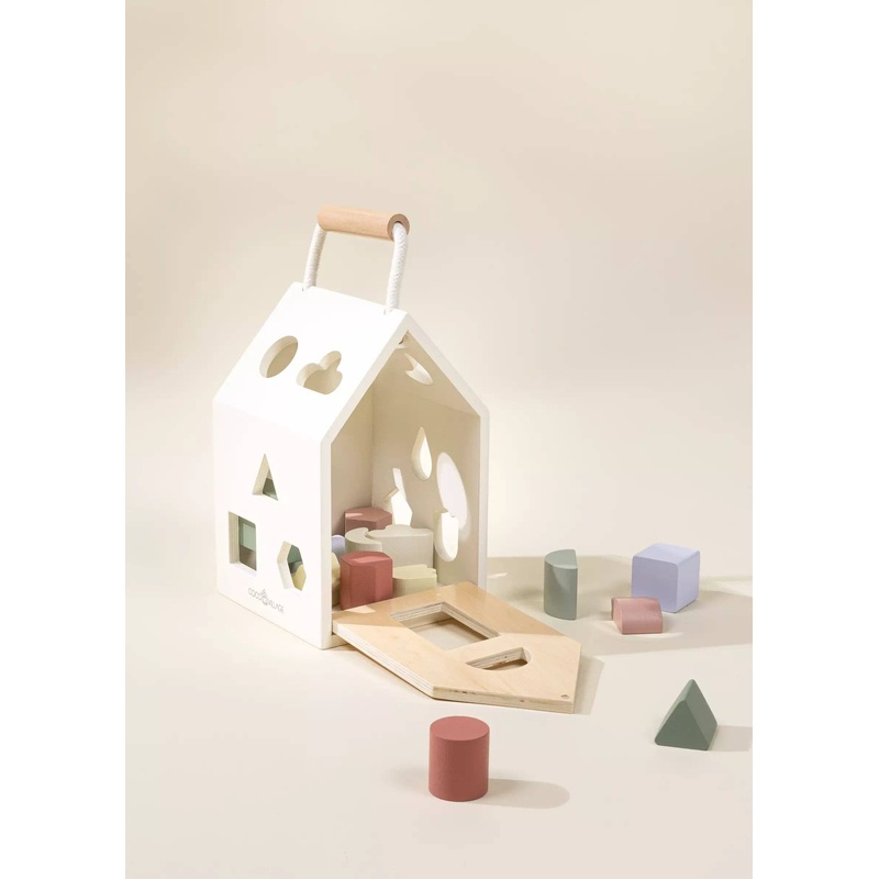 Wooden Shapes Sorting House