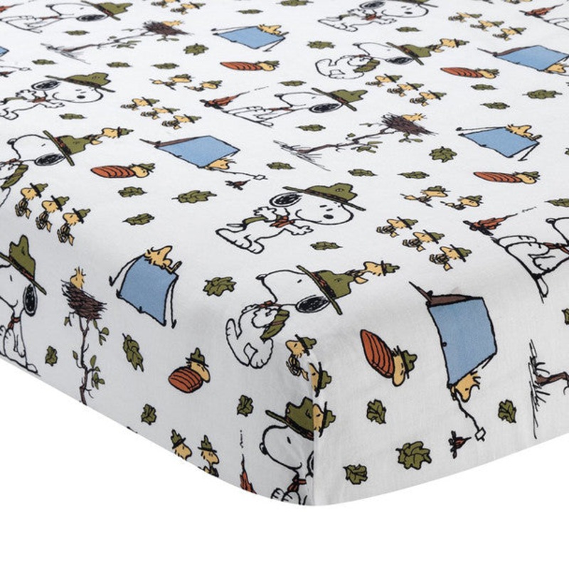 Lambs & Ivy Snoopy’s Campout Sheet