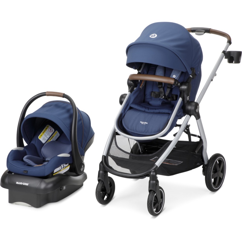 Maxi-Cosi Zelia2 Travel System With Mico Luxe Artic Frost PLUS