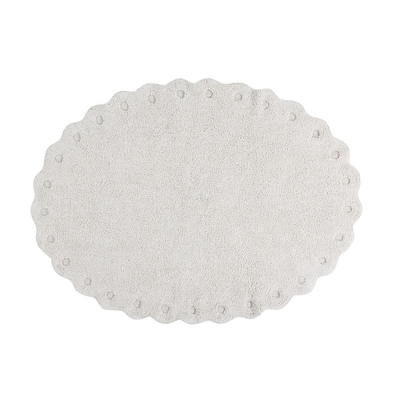 Pine Cone Washable Rug Ivory