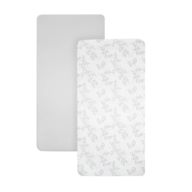 Shnuggle Air Lite Crib Fitted Sheets  2-Pack Leaf