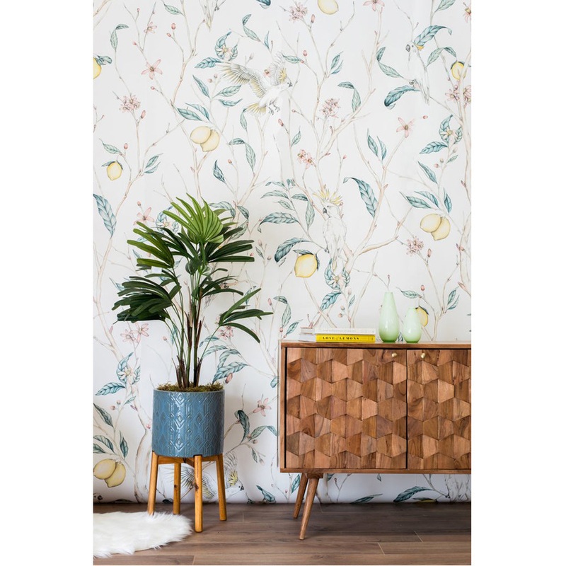 Verbena Mural Traditional Wallpaper