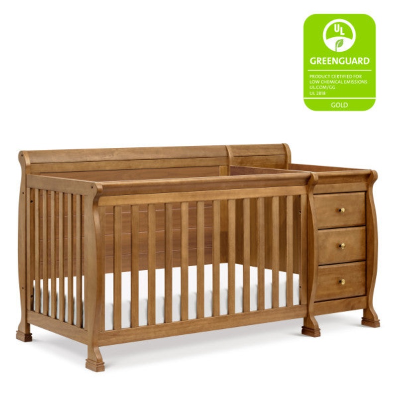 DaVinci Kalani 4-in-1 Convertible Crib & Changer Chestnut