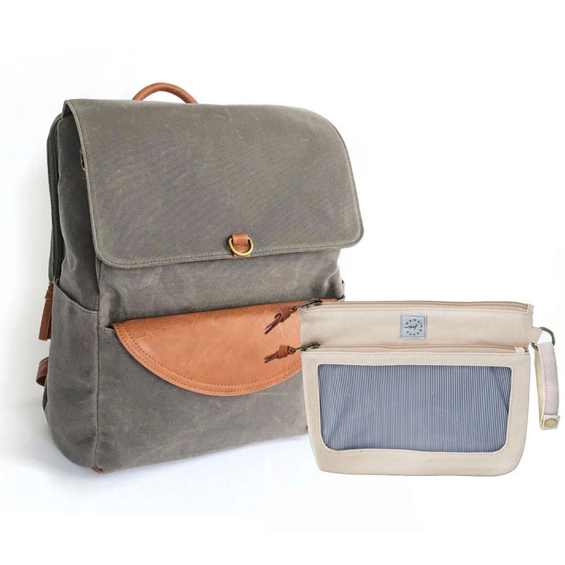 DUO Backpack Grey Ivory