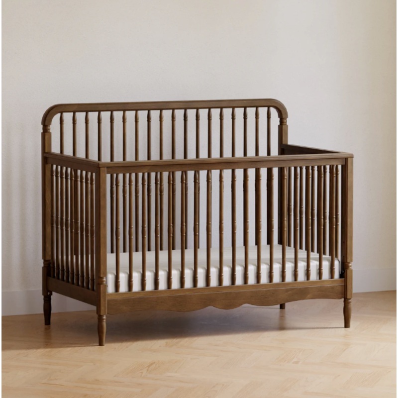 Namesake Liberty 4-in-1 Convertible Spindle Crib Natural Walnut